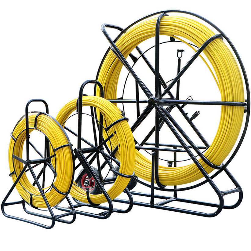 8mm 150m Fiberglass Duct Rodder Conduit Fish Tape Cable Puller Electrical  Wire Puller Fiberglass Running Rod Wheel with Cage - China Duct Rodder,  Cable Rodder